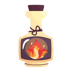 magic magic bottle Color vector illustration