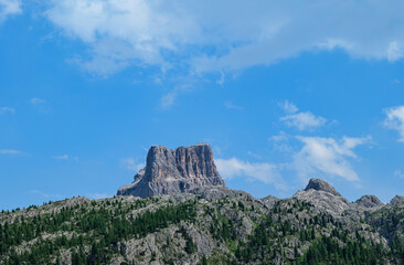 Naklejka premium Mountain landscape in the Italian Dolomites
