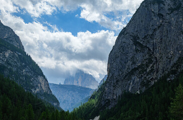 Fototapeta premium Mountain landscape in the Italian Dolomites