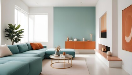 Photo interior modern design room 3d illustration