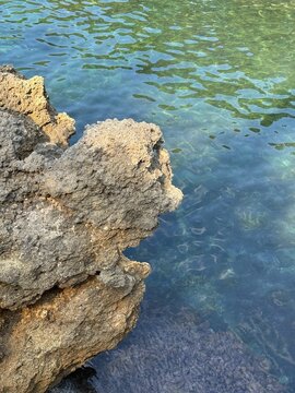  Rock in the Mediterranean sea 