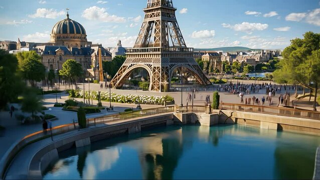 sunny day in paris animation