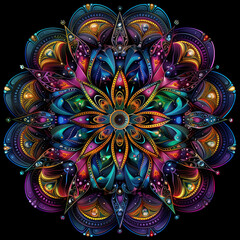 Fototapeta premium art circular mandala