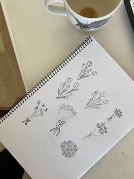 tea and scratchbook
