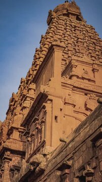 Tanjore Big Temple or Brihadeshwara Temple was built by King Raja Raja Cholan, Tamil Nadu. It is the very oldest & tallest temple in India. This is UNESCO's Heritage Site.