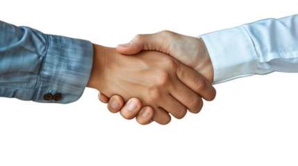 handshake on a transparent background