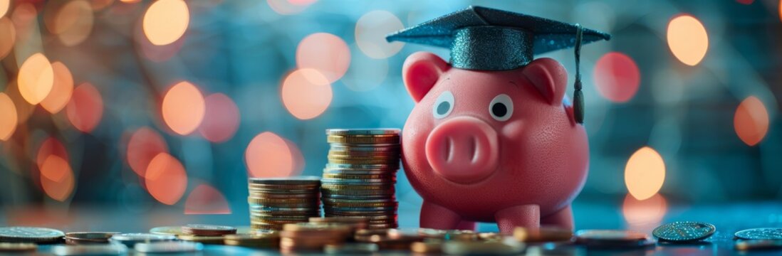 Piggy Bank Graduation Savings