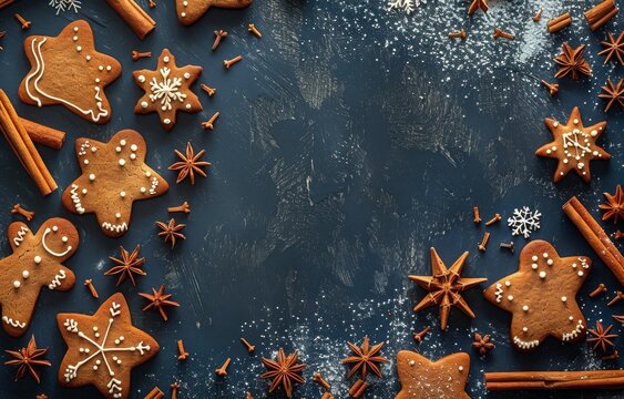Gingerbread Cookies With Winter Spices