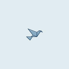 Paper Crane Vector