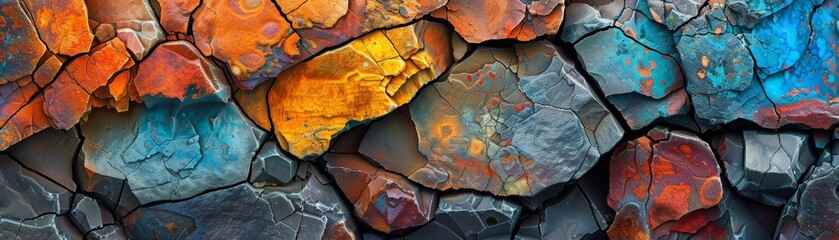 Fototapeta premium stone texture background, siltstone, close up, focus on, vivid colors, Double exposure silhouette with siltstone