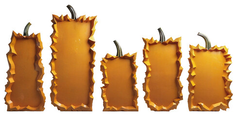 Large slabs with a pumpkin texture for the inscription.