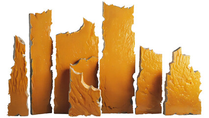 Large slabs with a pumpkin texture.