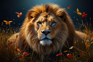 portrait of a lion, lion in the zoo, lion in the snow, lion, lion and lioness, lion in the jugal ,