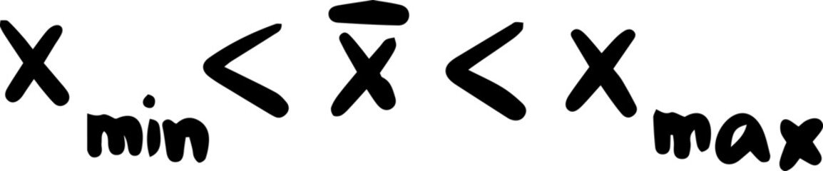 Statistics Mathematics Formulas Handwritten
