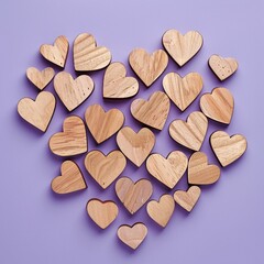 Obraz premium heart shaped cookies