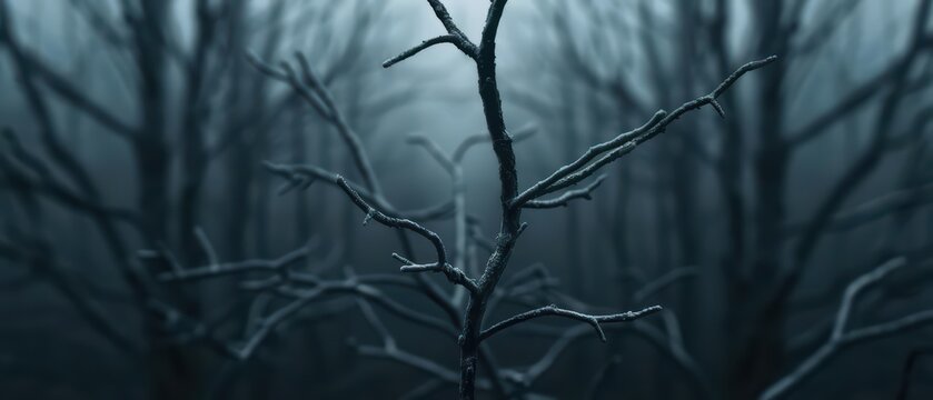 A hornbeam ad in an ultramodern, supernatural scene, with copy space for personalized content