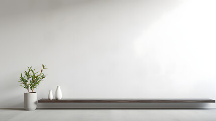 Obraz premium Minimalist vase on a white background