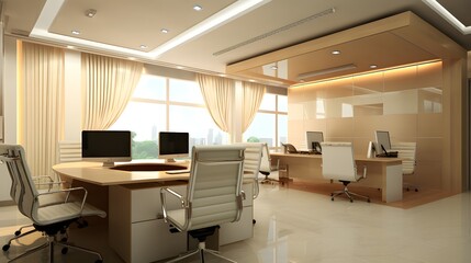 Corporate office with minimalist design