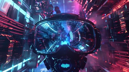 Futuristic entertainment technology concept on plain background for stock photo, no logos or text.