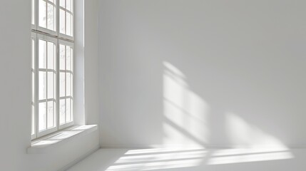 Obraz premium High-definition white space with window