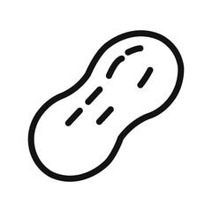 nuts free icon linear graphics set vector