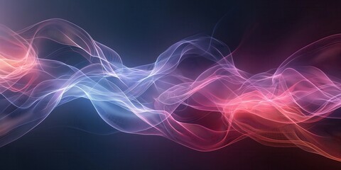Abstract Pink and Red Smoke Background created by ai