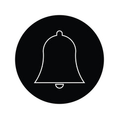 Notification Bell Icon, Subscription Alarm set Vector Illustration. Silhouette and Outline Shape.  New message / call symbol for your web site design, logo, app, UI . Design eps 10.
