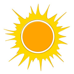 sun icon isolated on transparent background	
