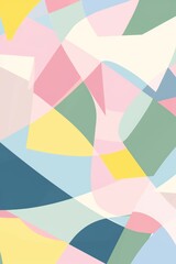 Obraz premium Modern abstract background featuring translucent geometric shapes in a cool pastel color palette. Perfect for projects related to art, design, and technology