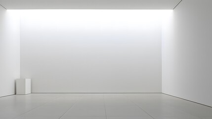 Fototapeta premium Minimalist Room with White Decor