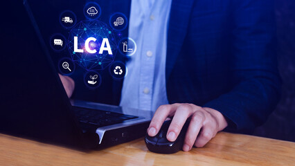 LCA, Life cycle assessment concept, ISO LCA standard aims to limit climate change, Methodology for...