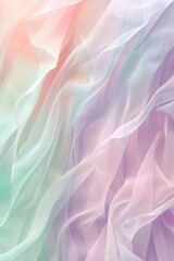 Obraz premium Smooth elegant pastel colored fabric flowing and forming shapes. Ideal background for fashion design, banners, websites and more