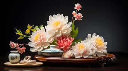 Floral Arrangement with Pink Flowers