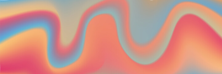 Smooth and blurry colorful gradient mesh background. Modern bright rainbow colors. Easy to edit soft colored vector banner template. eps10.