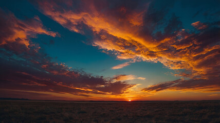 A beautiful sunset sky epoxypopyi uv ink