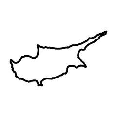 Cyprus map vector logo set collection for web app ui