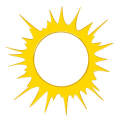 sun icon isolated on transparent background	

