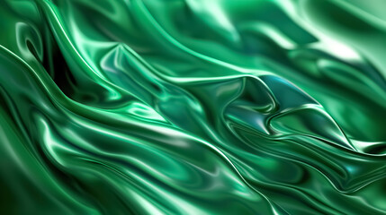 Obraz premium An abstract emerald liquid background