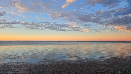 Florida Keys Sunset over calm seas 