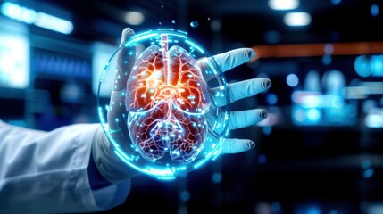 Closeup, HighResolution, Futuristic, Realistic, Hitech, ModernA pediatrician examining a newborn baby in a hospital nursery