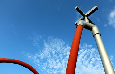 Wasserschlauch im Eschholzpark in Freiburg