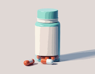 Pill bottle for capsules
