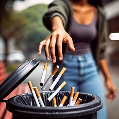 smoking, quit, girl, woman, young, cigarette, addiction, nicotine, model, habit