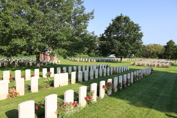 Cimetière militaire, nécropole nationale, ville de Choloy-Ménillot, département de la Meurthe et Moselle, France