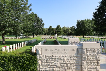 Cimetière militaire, nécropole nationale, ville de Choloy-Ménillot, département de la Meurthe...