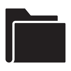 Folder black icon.