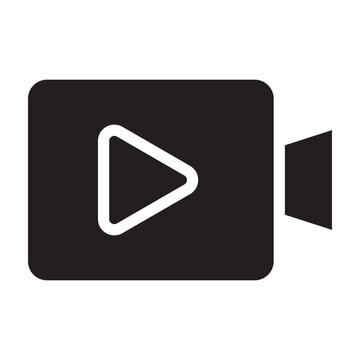 recommend clip art: Video black icon.
