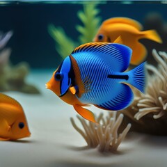 Naklejka premium fish in aquarium