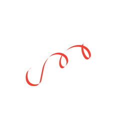 confetti red ribbon