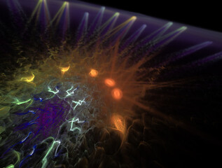 Imaginatory fractal abstract background Image